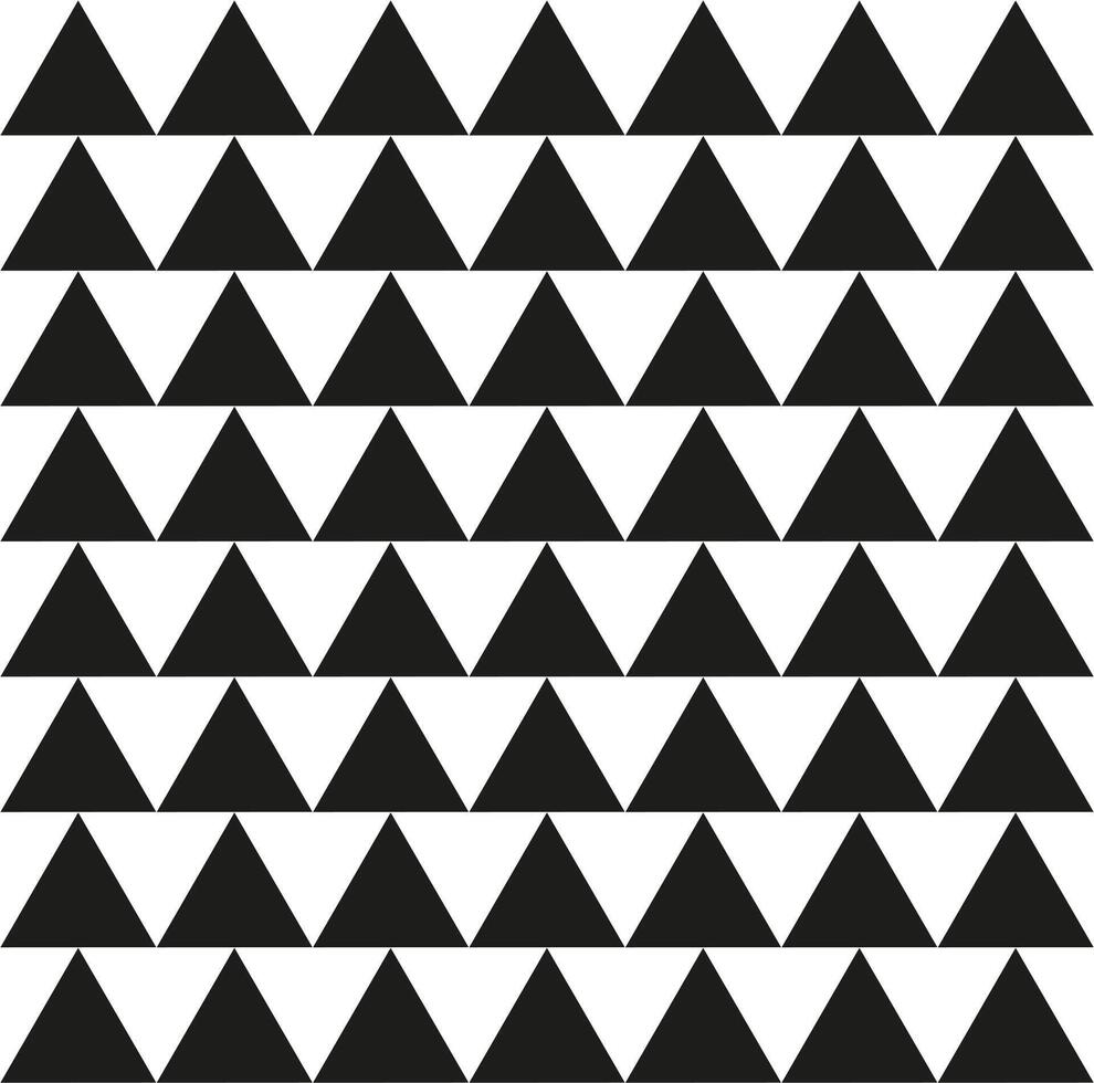 seamless geometric black triangle pattern vector