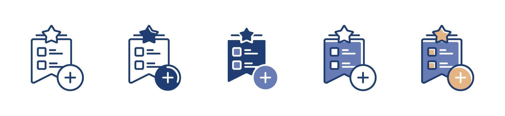 add to favorited list icon for wishlist products online shopping symbol illustration for web and app vector