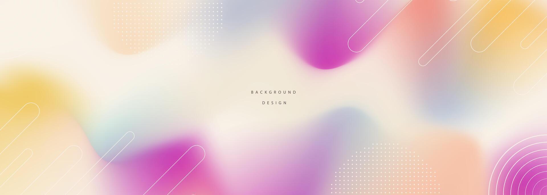 wavy gradient mesh futuristic banner shape vector