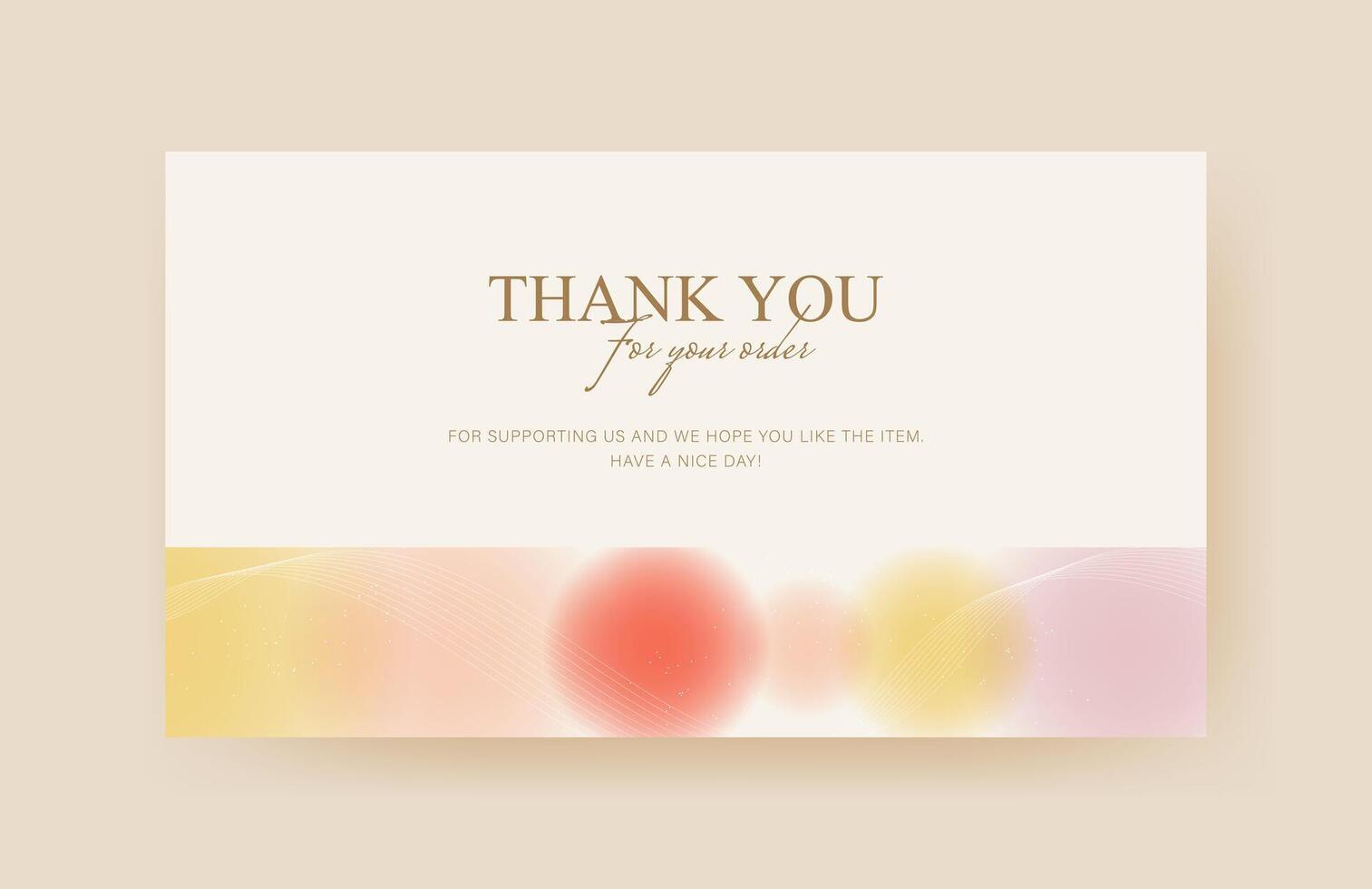 thank you card template, business card, aesthetic greeting card template, printable custom small business card vector
