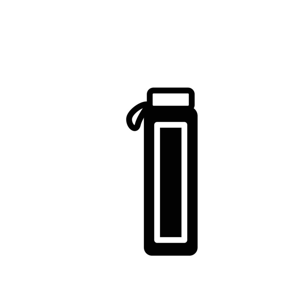 water bottle icon solid style vector