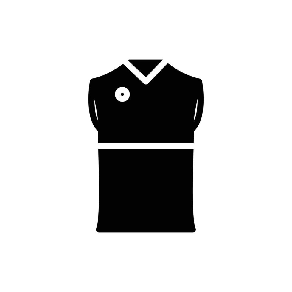 jersey icon solid style vector