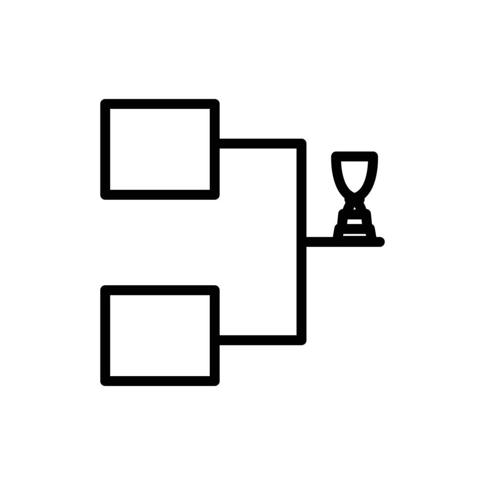 tournament icon line style vector