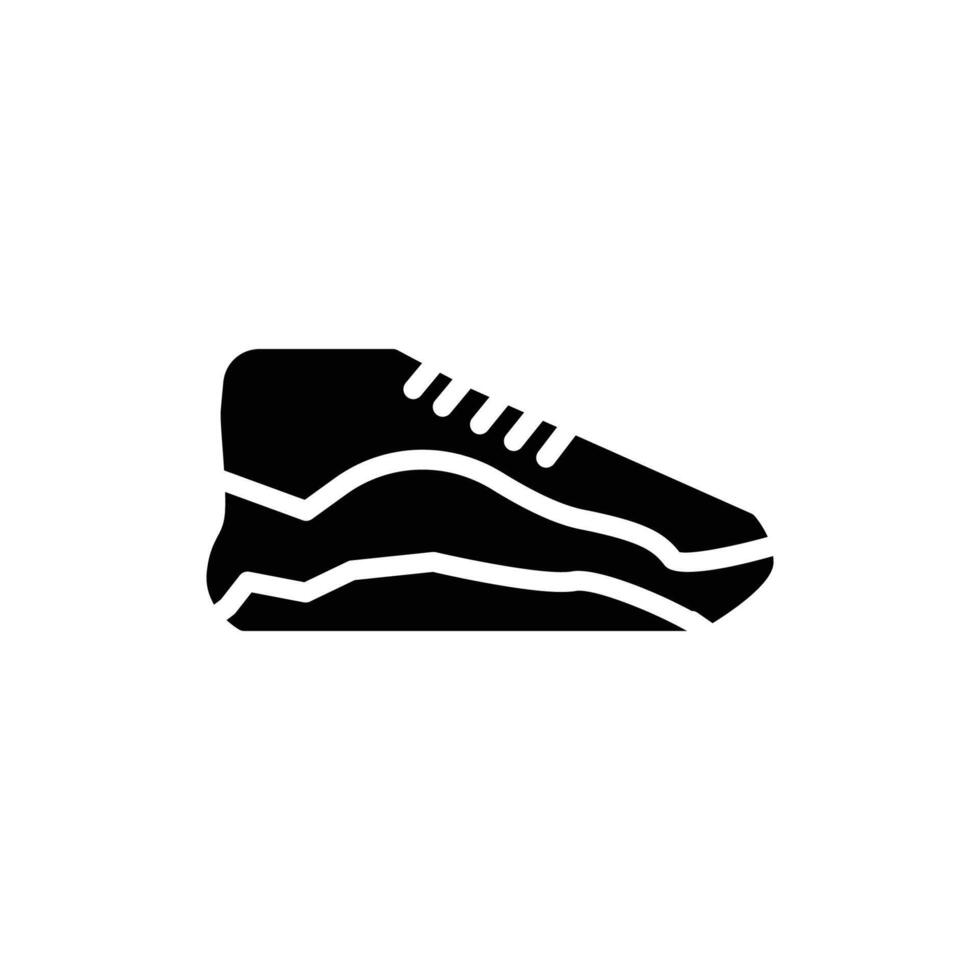 sneaker icon solid style vector