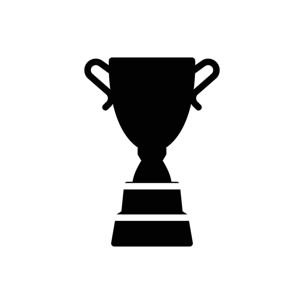trophy icon solid style vector