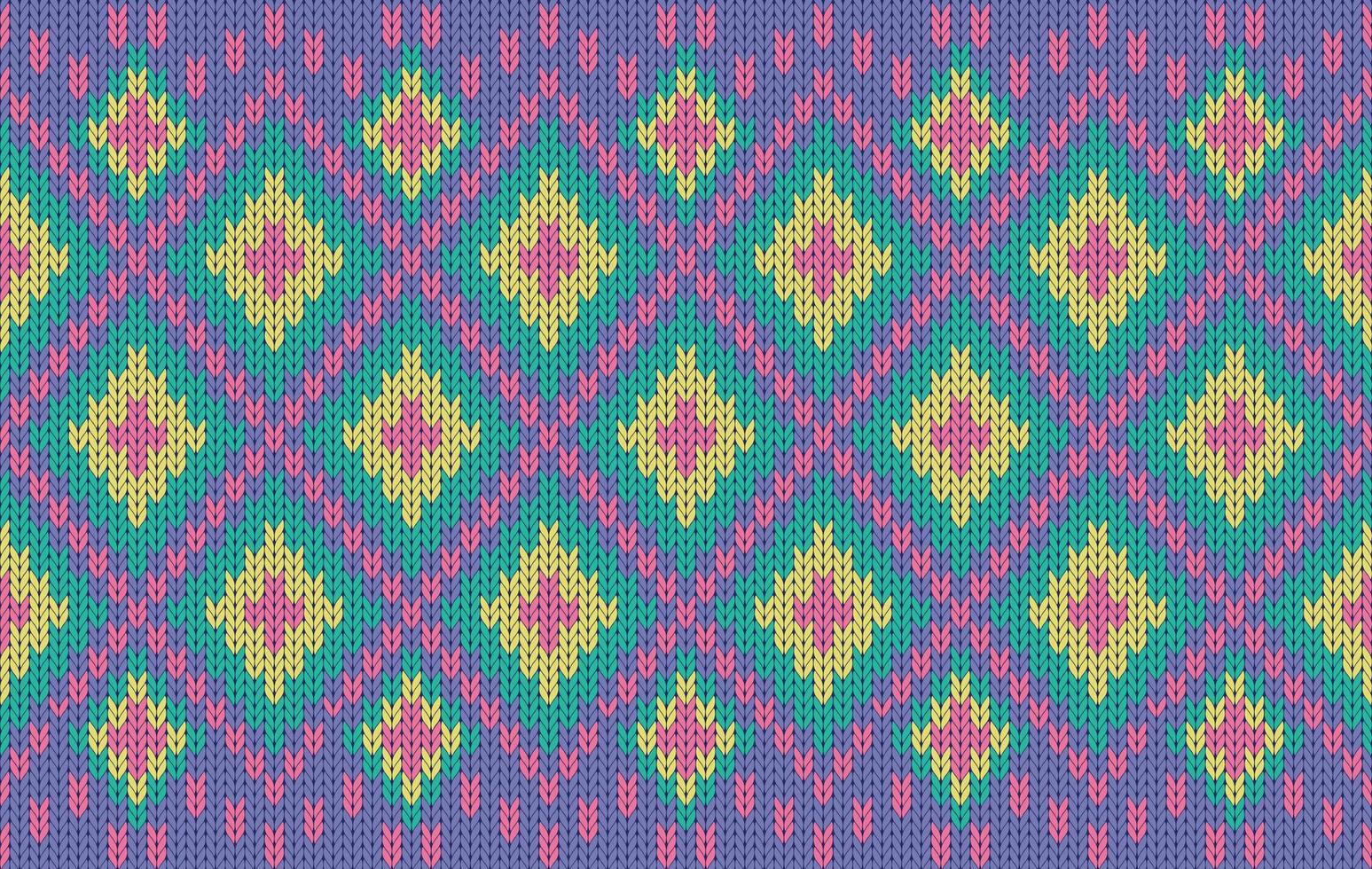 Knitted pattern seamless fabric pastel color tone. traditional knitted pattern ethnic style. Designed for background ,wallpaper ,carpet ,clothing ,knitted pattern ,fabric ,pixel art ,textile vector