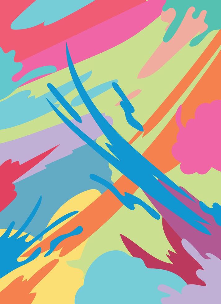 abstract background full of colorful splashes. vector