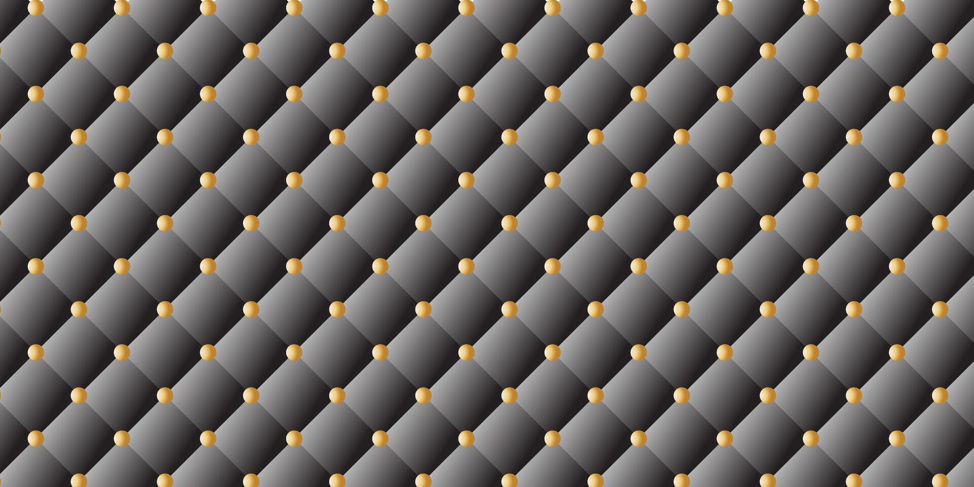 beautiful background pattern, with black background and gold yellow as ornament vector