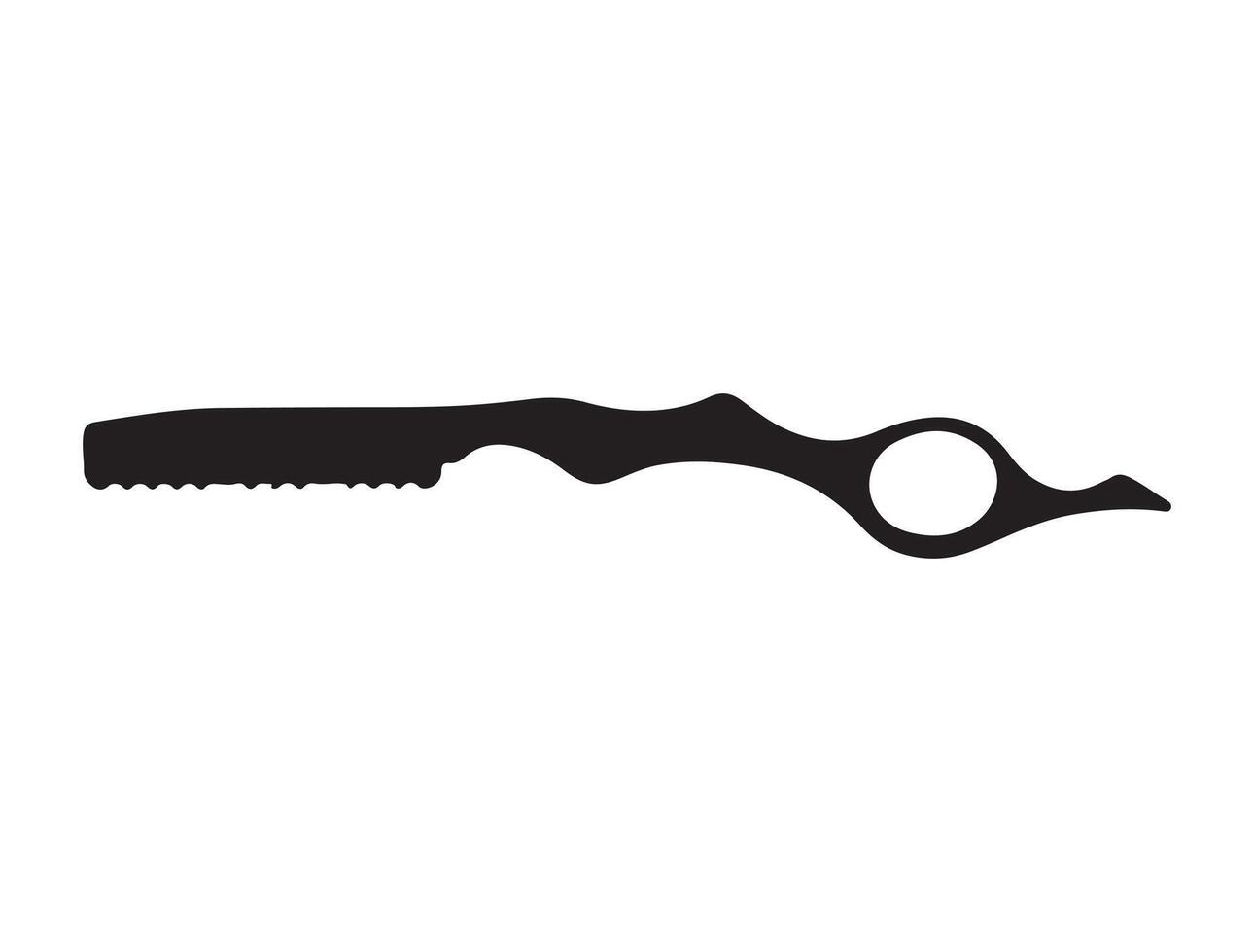 Razor silhouette on white background vector