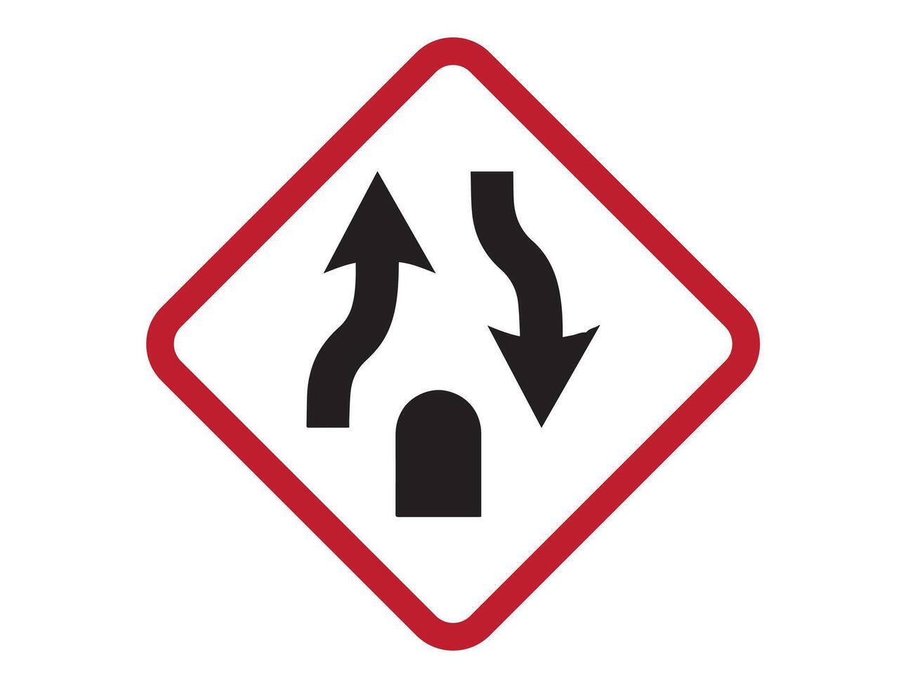 Traffic sign on white background vector