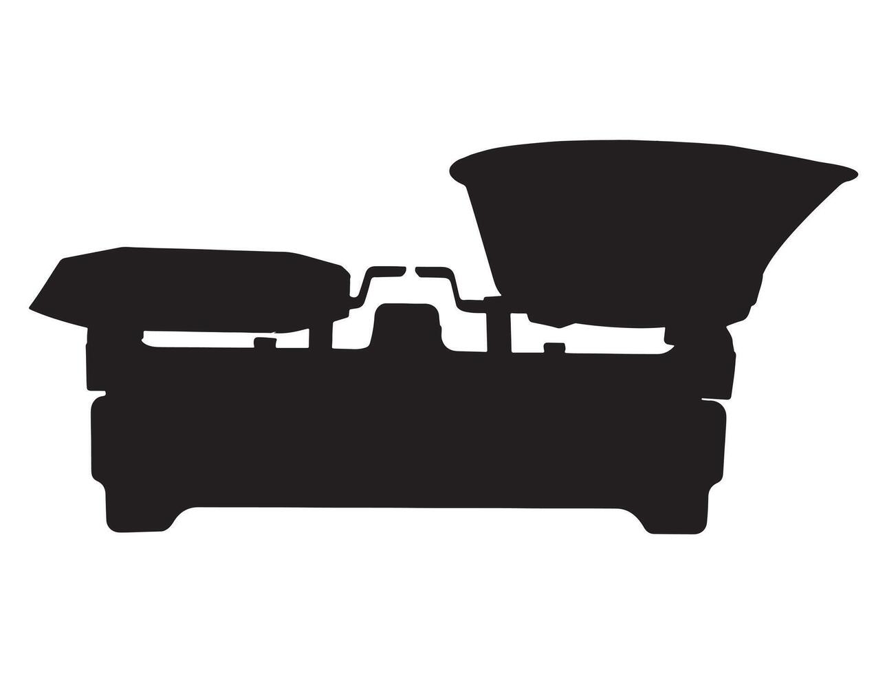 Weight scale silhouette on white background vector