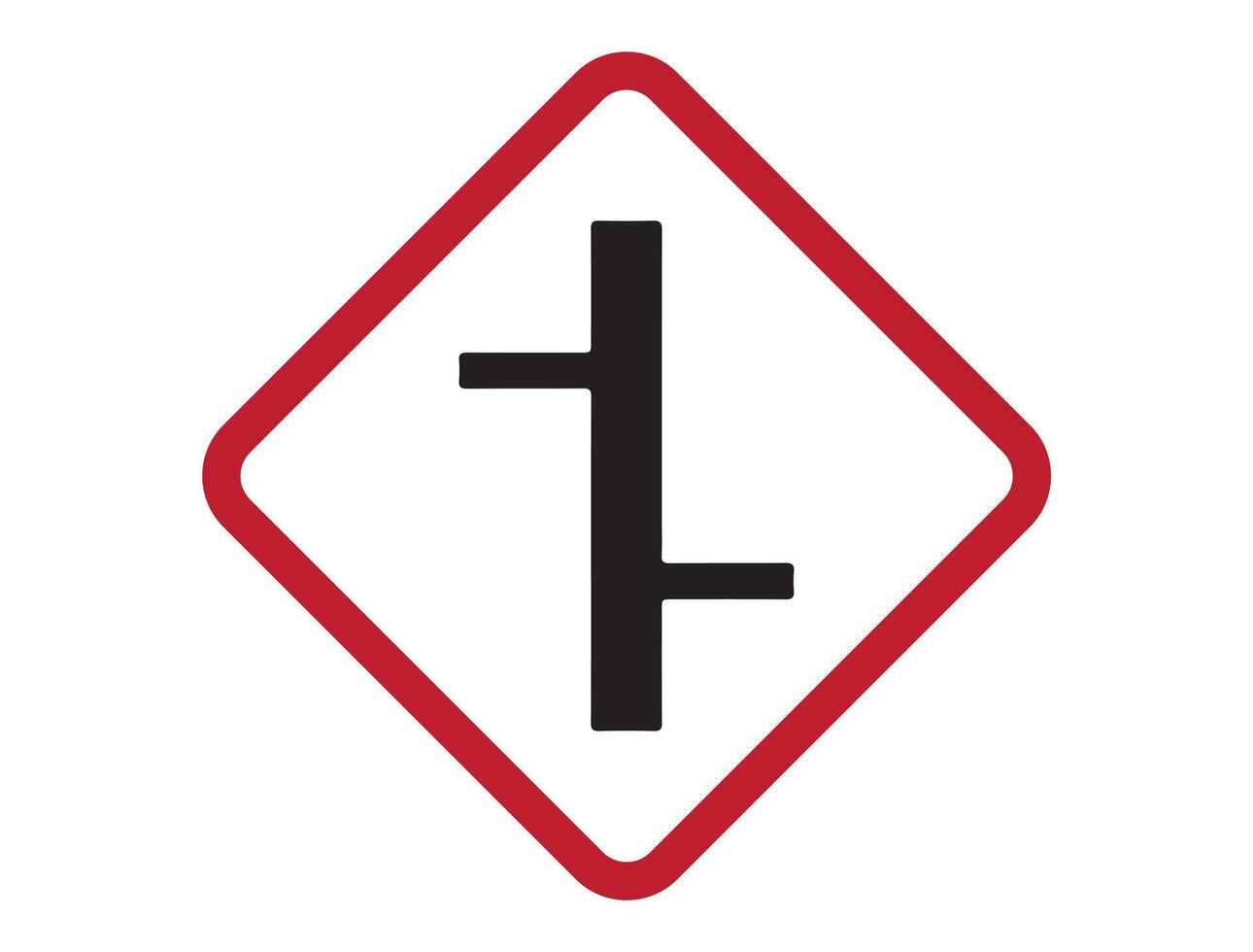 Traffic sign on white background vector