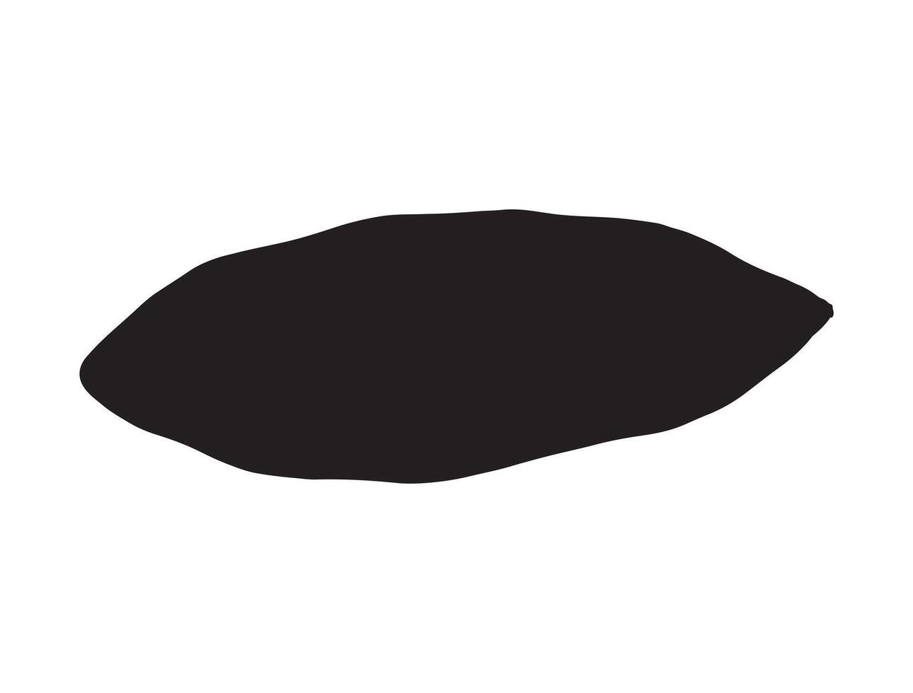 Yam silhouette on white background vector