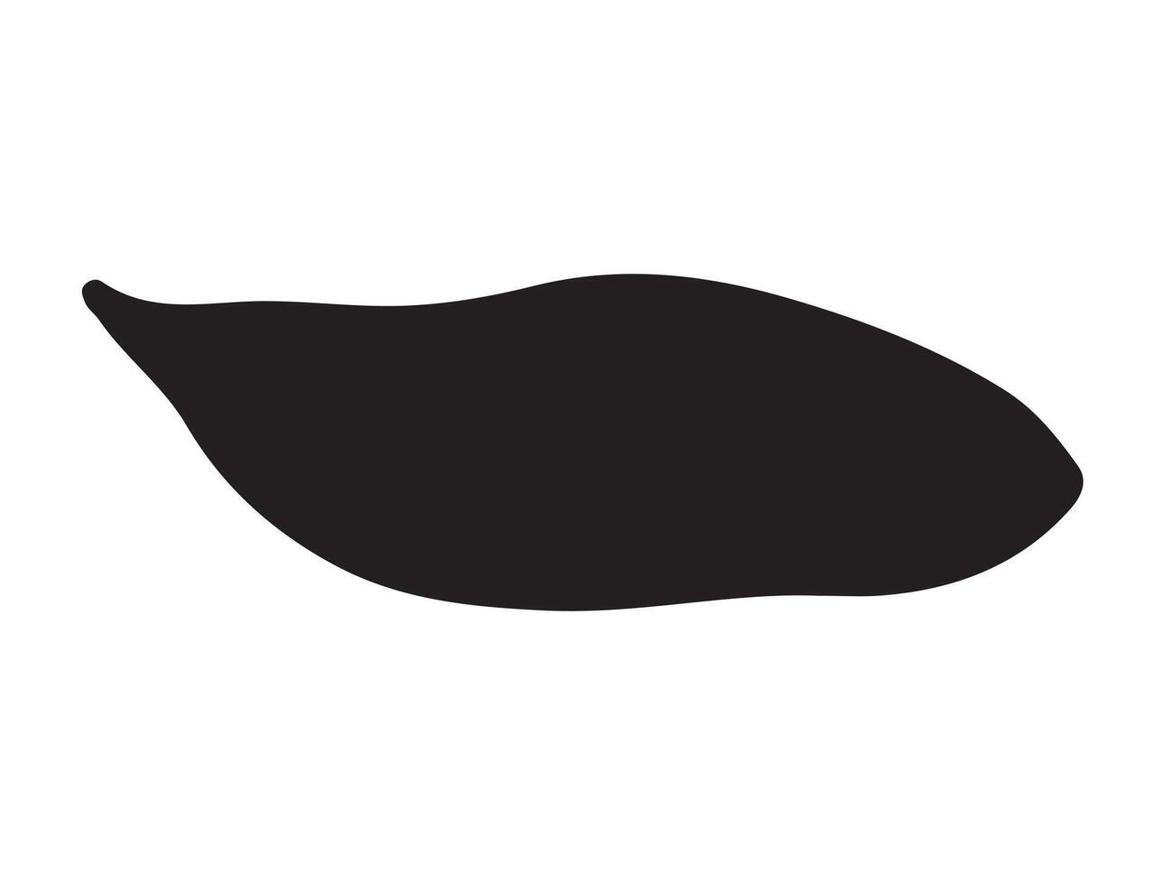 Yam silhouette on white background vector