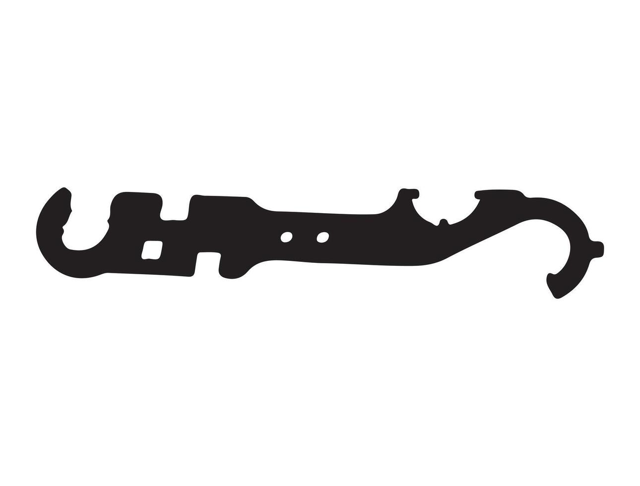 Nut wrench silhouette on white background vector