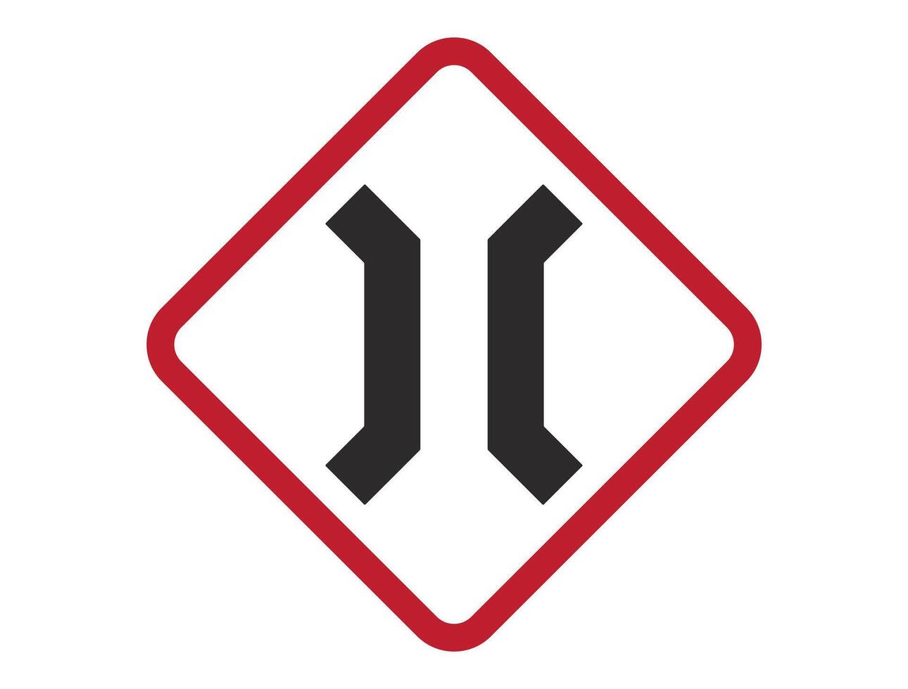 Traffic sign on white background vector