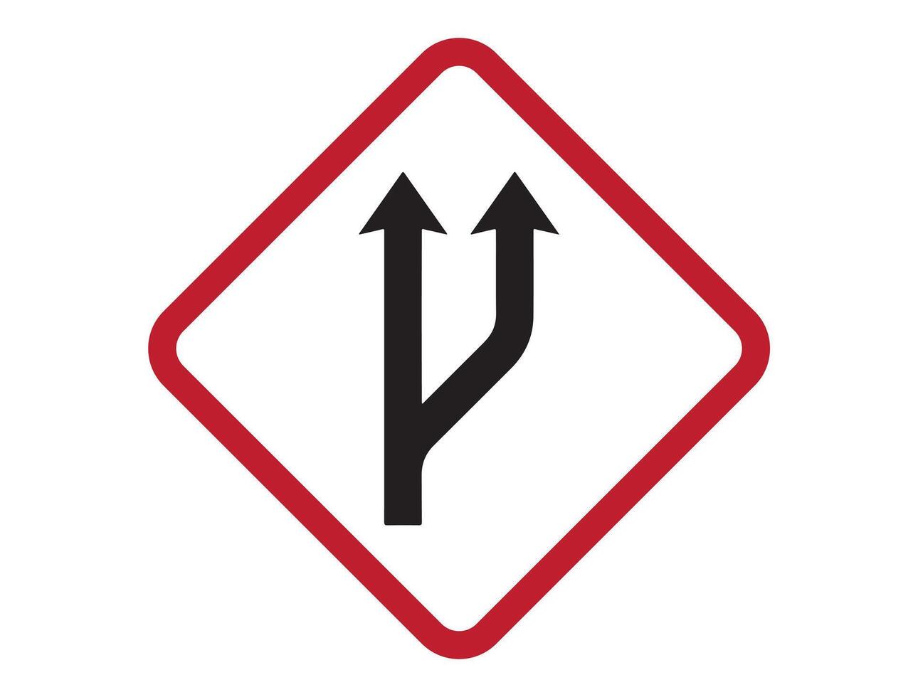 Traffic sign on white background vector