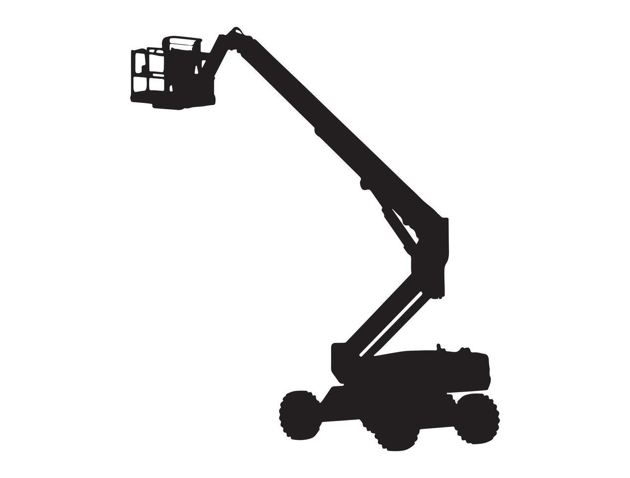 Lifter silhouette on white background vector