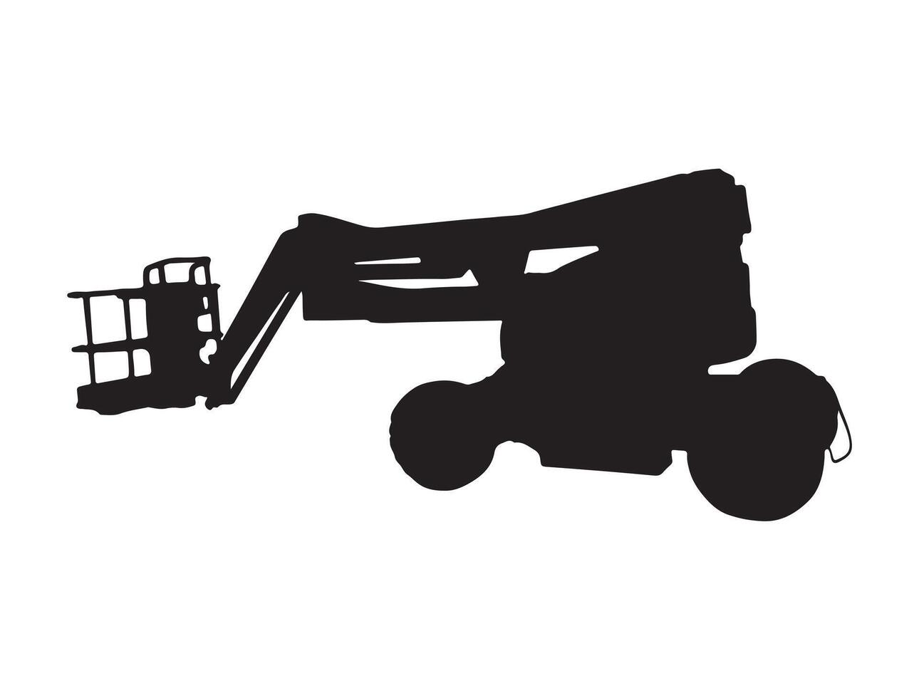 Lifter silhouette on white background vector