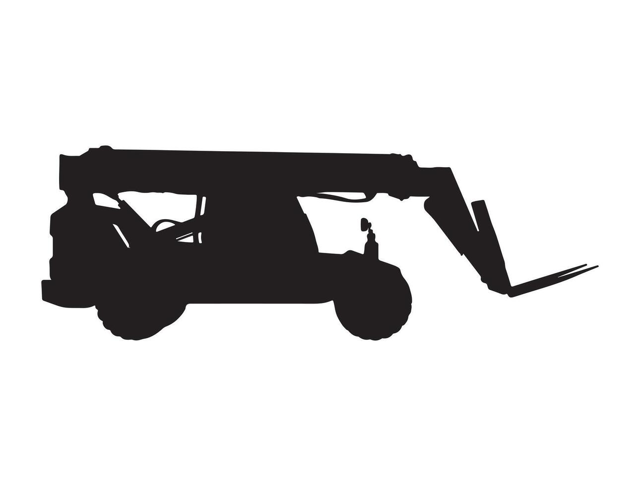 Lifter silhouette on white background vector