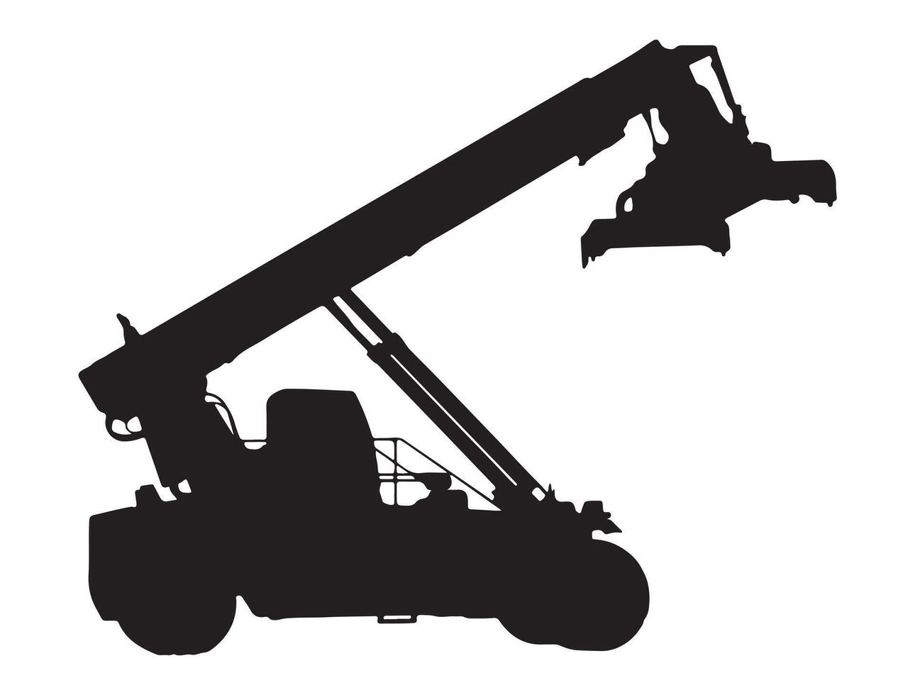 Lifter silhouette on white background vector