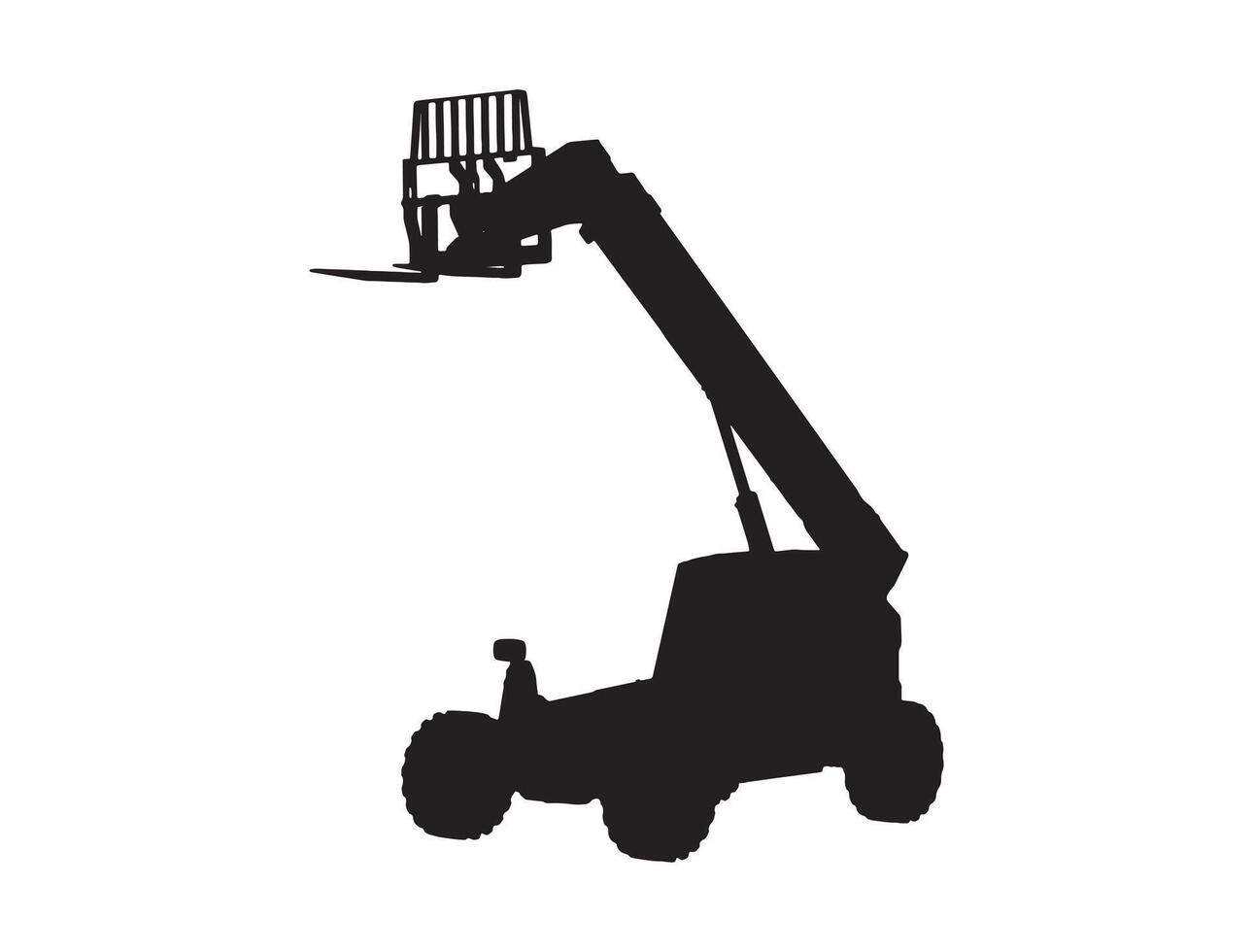 Lifter silhouette on white background vector