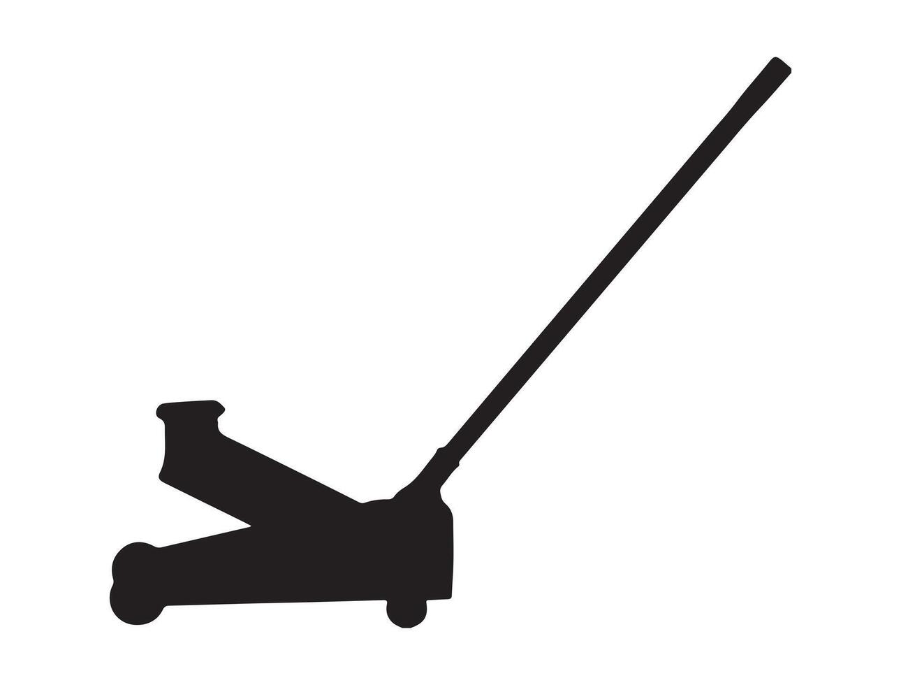 Lifting hook silhouette on white background vector