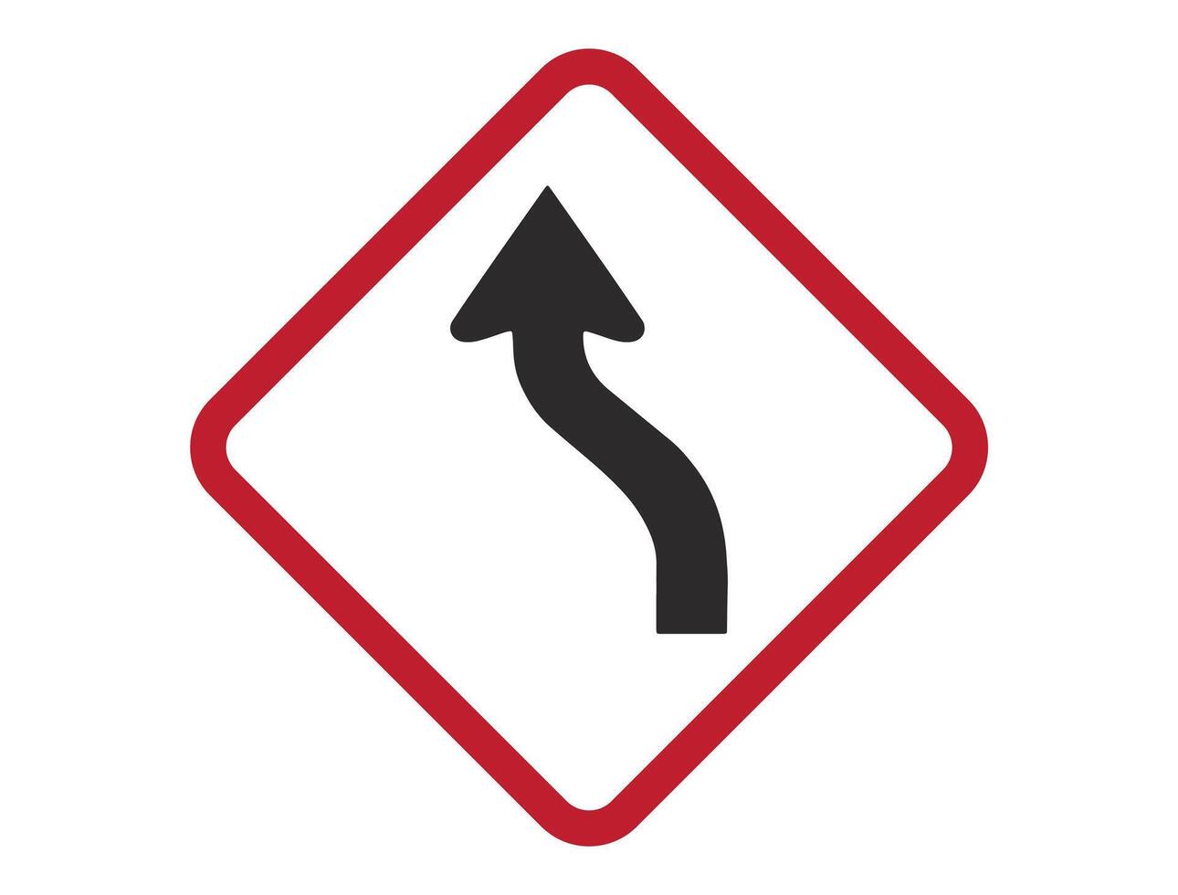 Traffic sign on white background vector