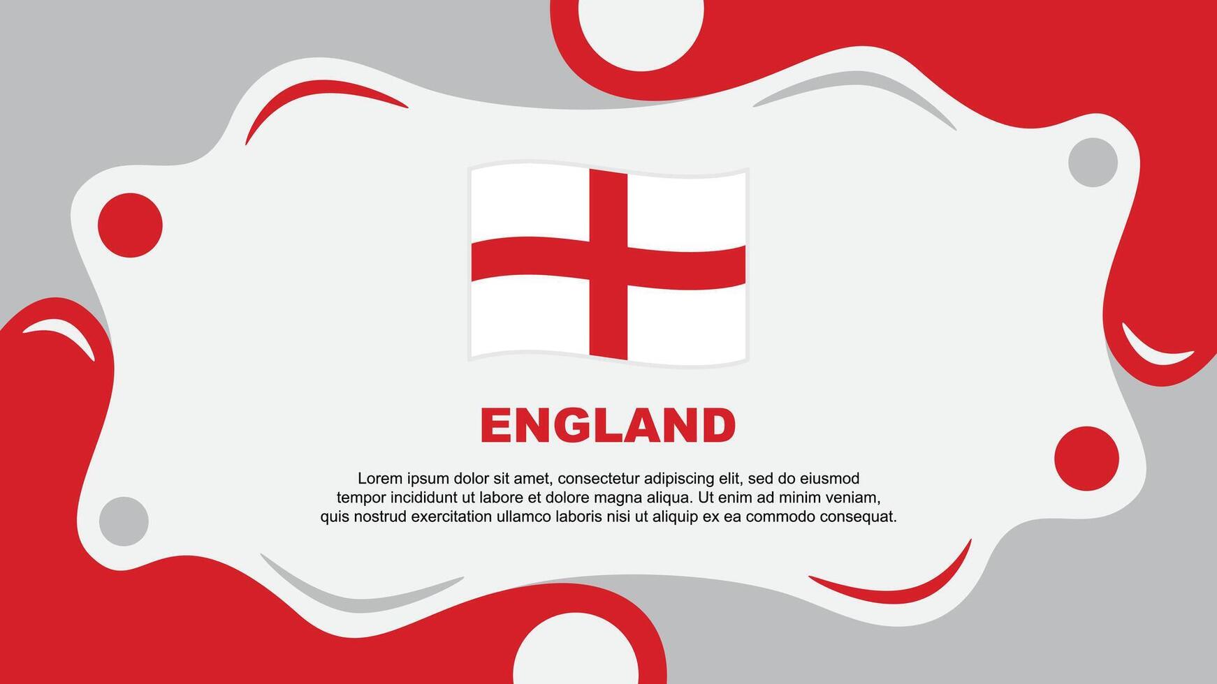 England Flag Abstract Background Flat Design Template. England Independence Day Banner Wallpaper Illustration. England Template vector