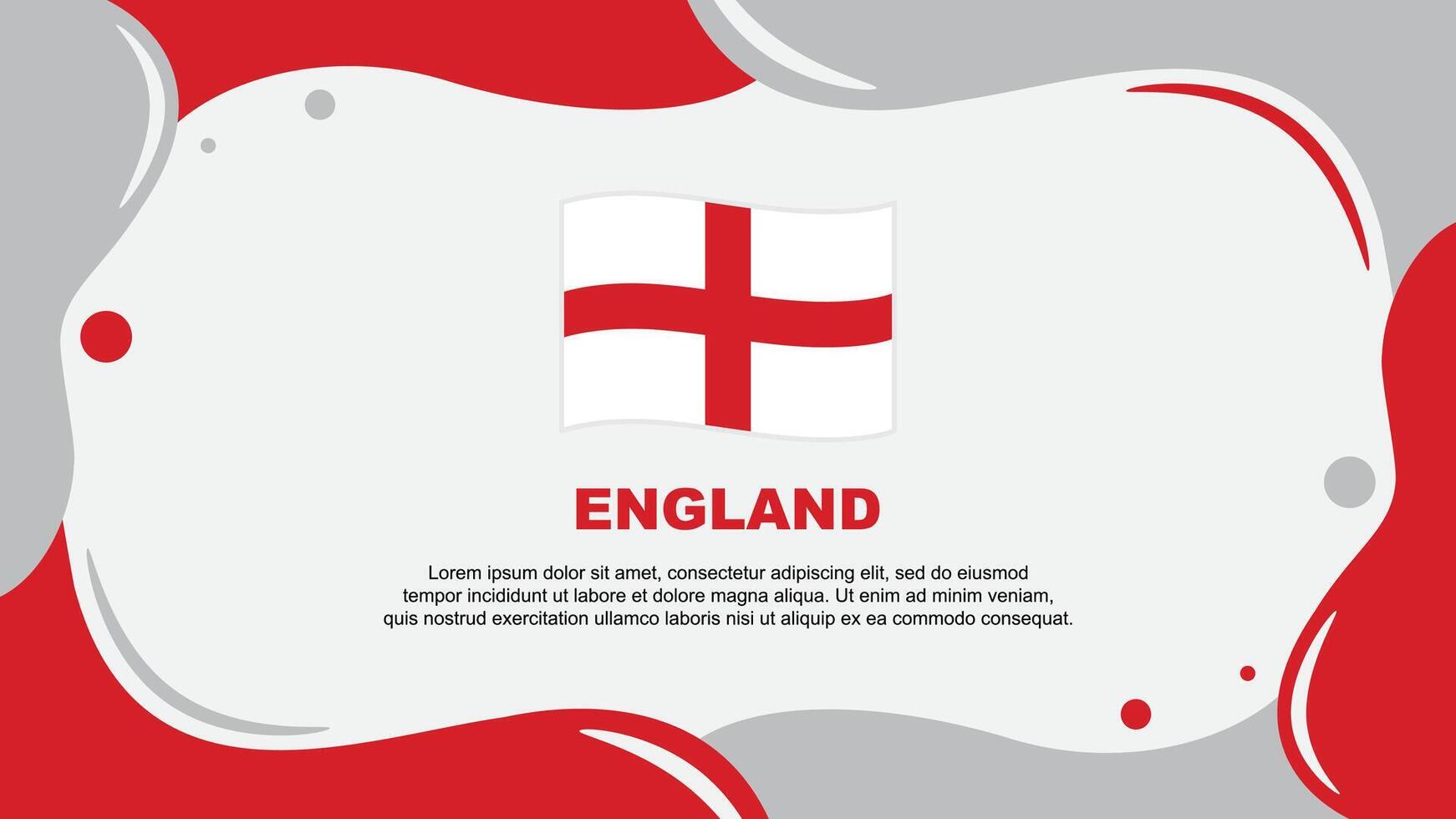 England Flag Abstract Background Flat Design Template. England Independence Day Banner Wallpaper Illustration. England Banner vector
