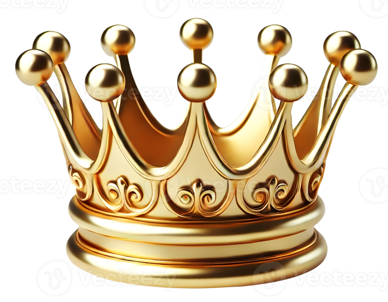 Gold Crown Icon, Regal Emblem for Kings Appreciation png