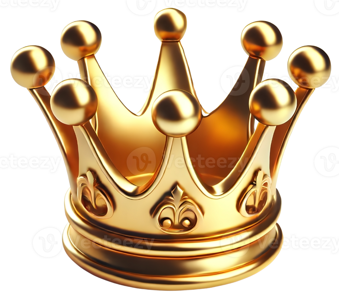 Golden Crown Icon Illustration, Royal Appreciation Symbol png