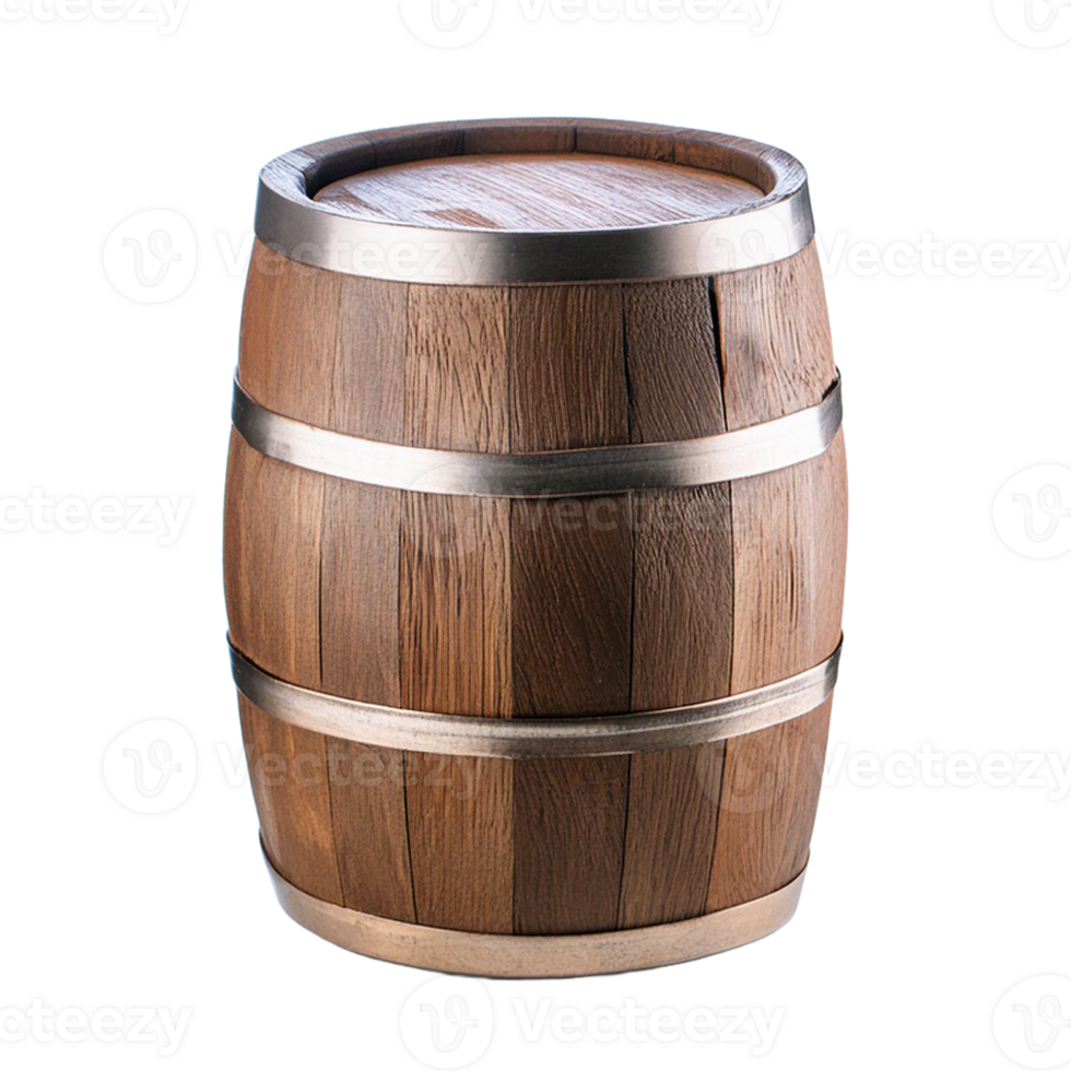 a wooden barrel with a wooden lid that says free on it. png