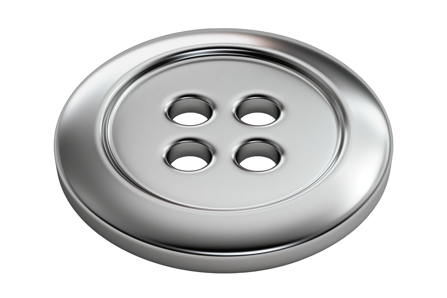 Single Button with Four Holes png