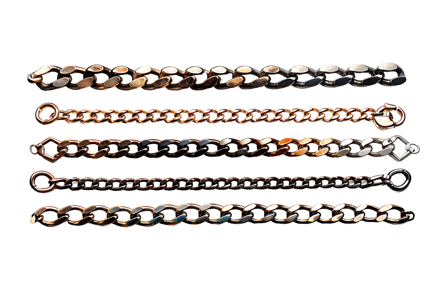 Horizontal Chain Border Isolated png