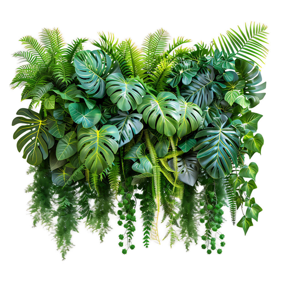 Isolated Monstera and Palm png