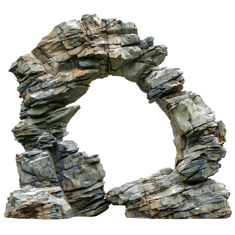 Transparent Background with Rock Archway png