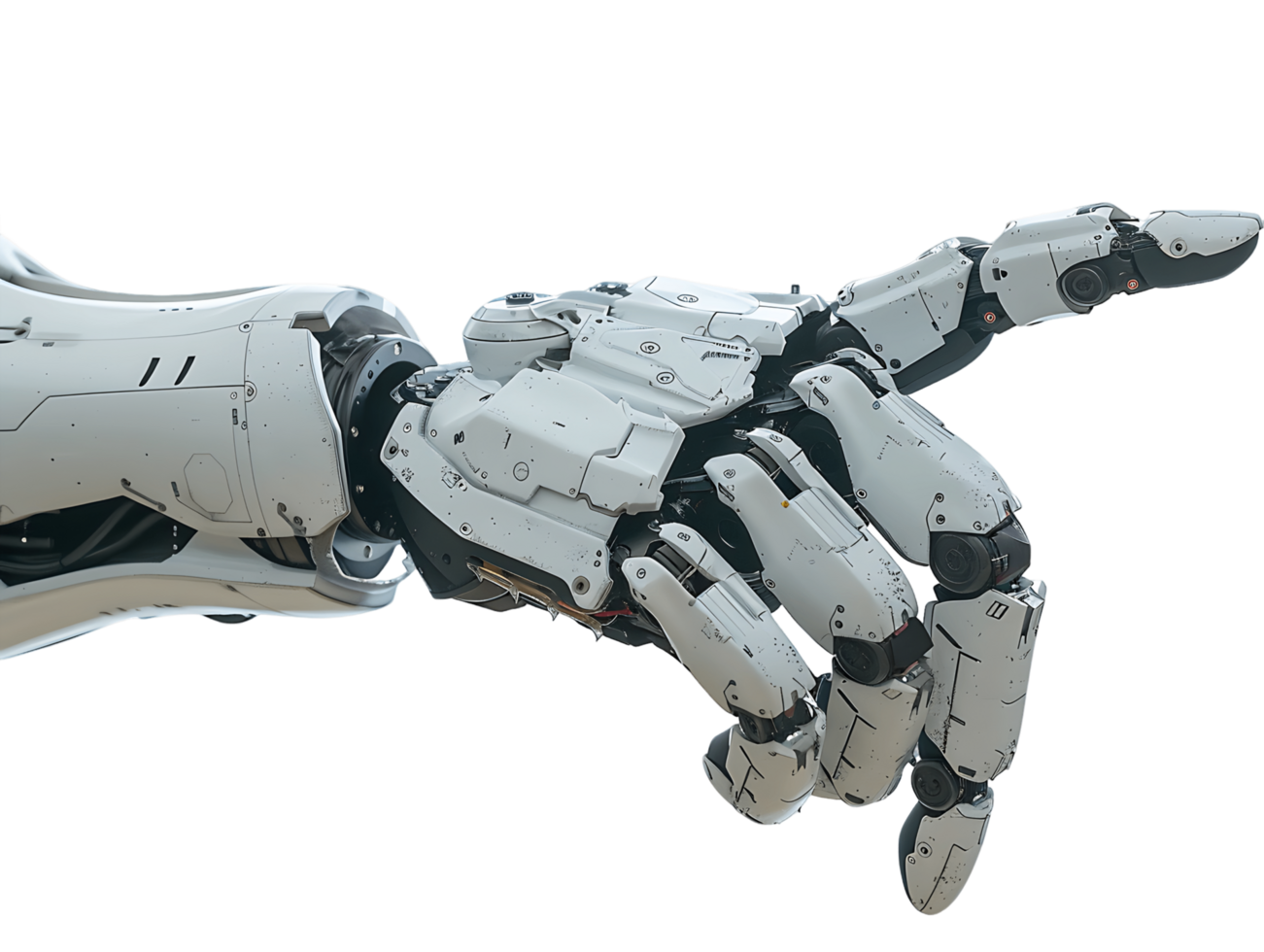 robot mano isolato su chiaro sfondo png