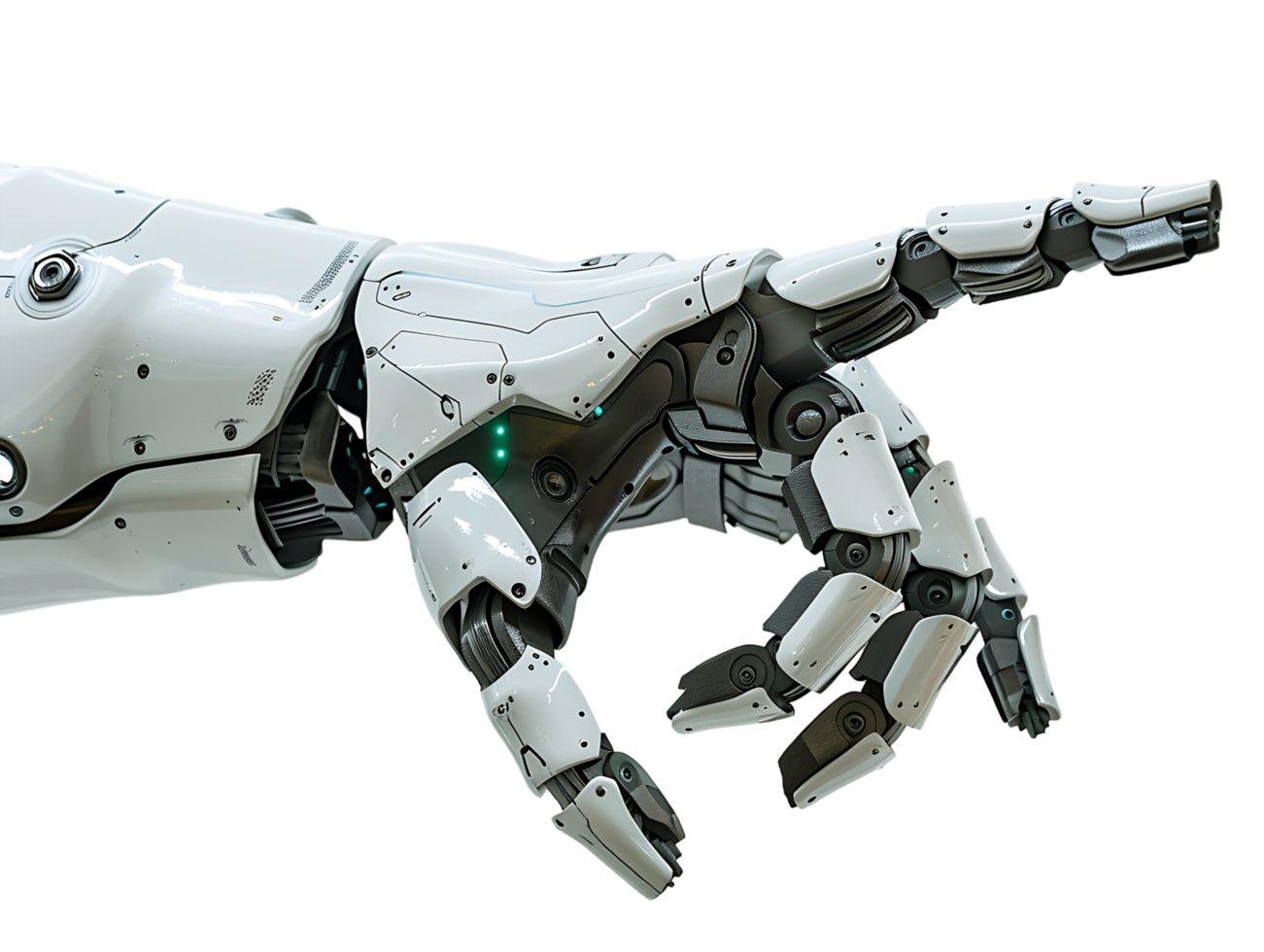 Mechanical Hand on Transparent Background png