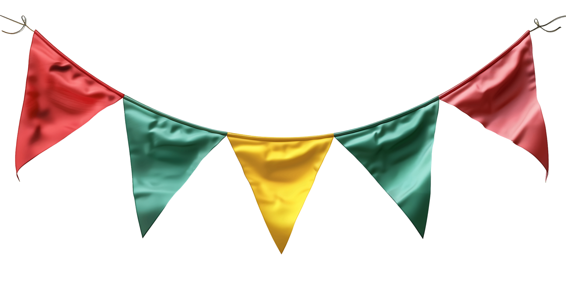 Party Flags in Green Yellow Red png
