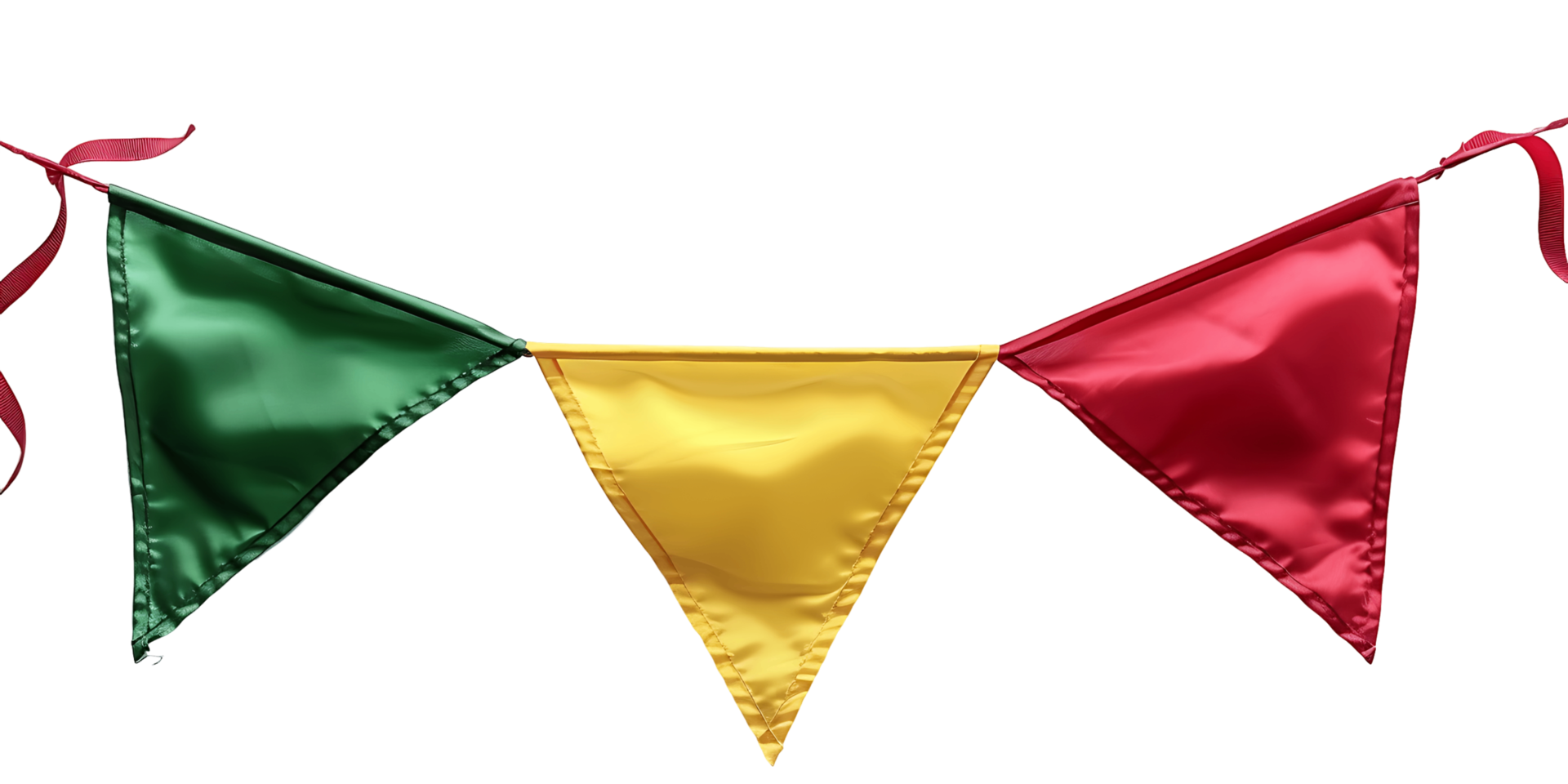 Green Yellow Red Ribbon Banner png