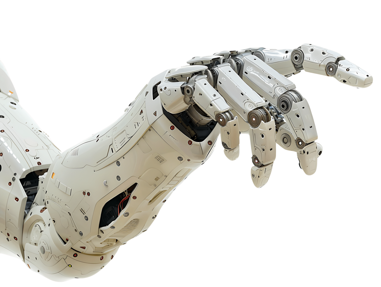 Robotic Hand on Transparent Background png