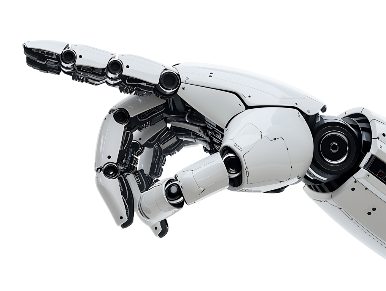 Mechanical Hand Isolated on Transparent Background png
