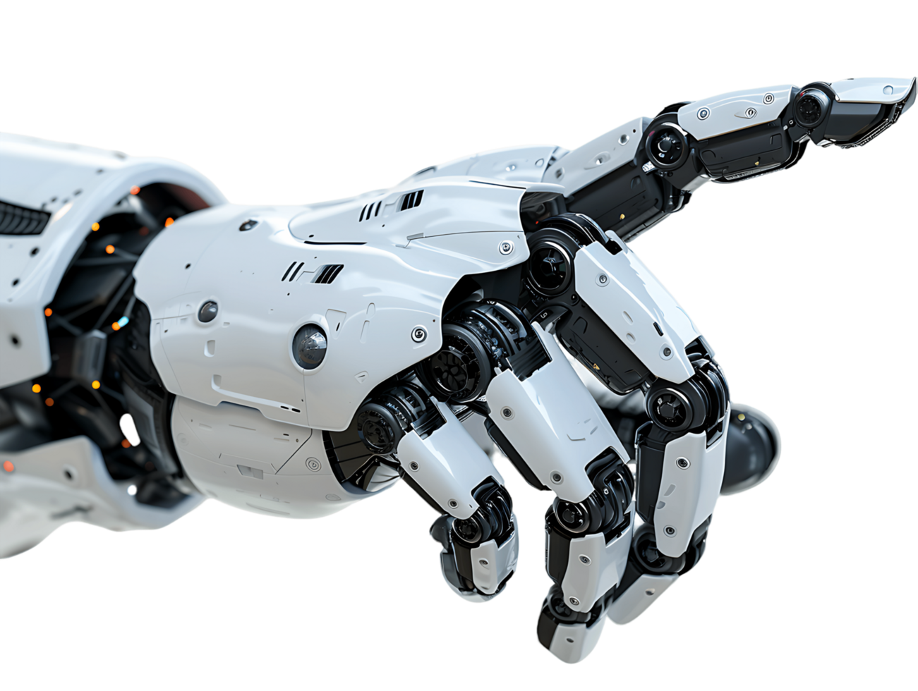 Cyber Hand Isolated on Transparent png