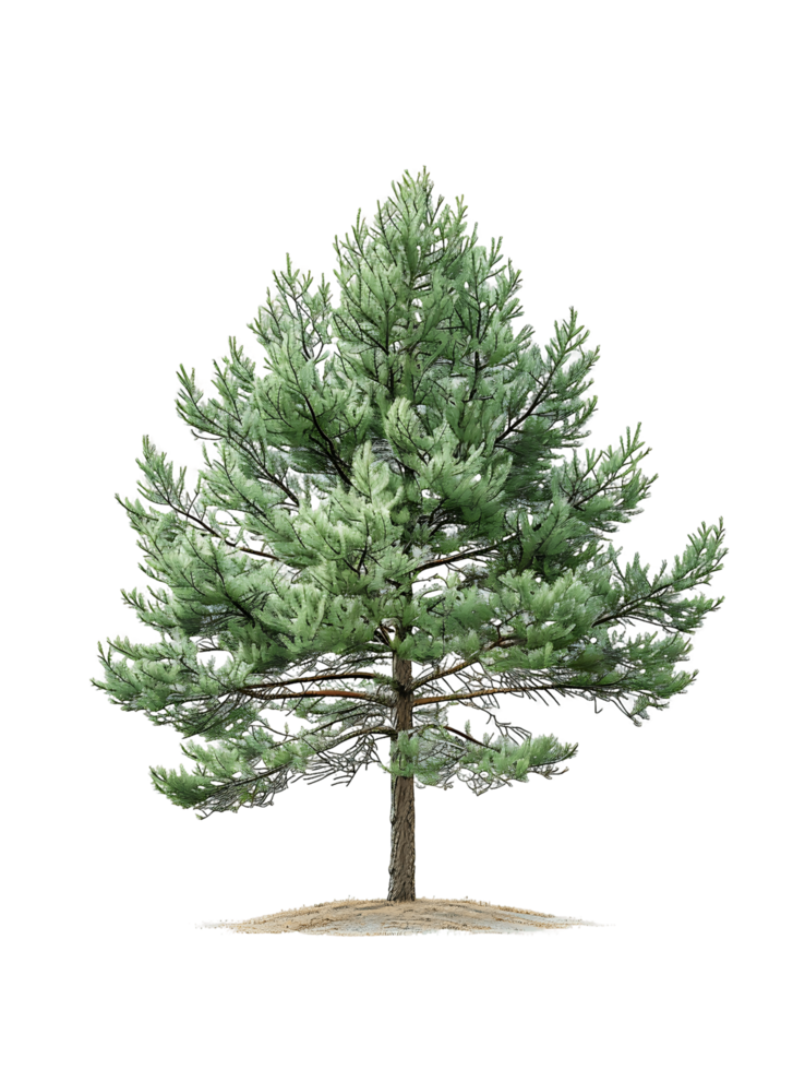 Pinus Monophylla Tree Isolated on Transparent Background png