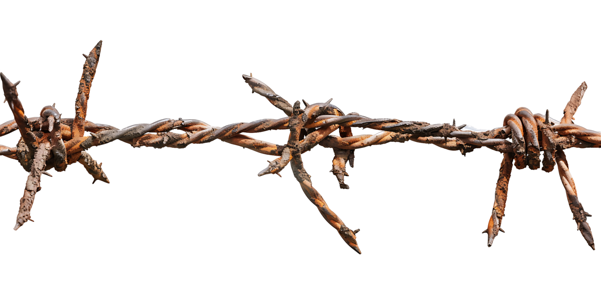 Barbed Wires Border on transparent Background png