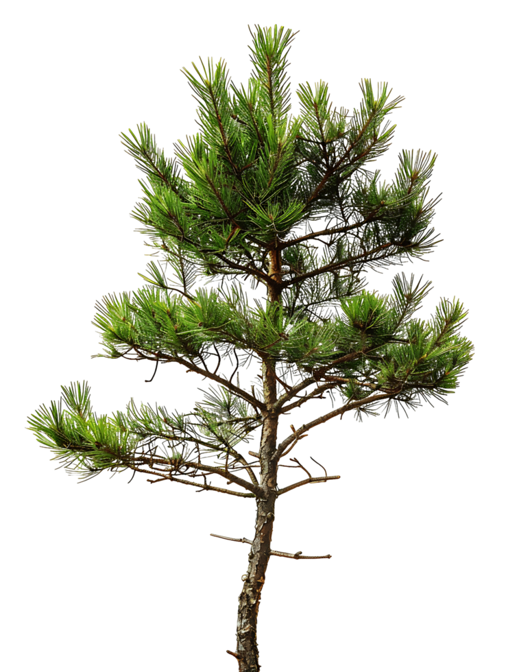 Pinus Monophylla Tree Isolated on Clear Background png