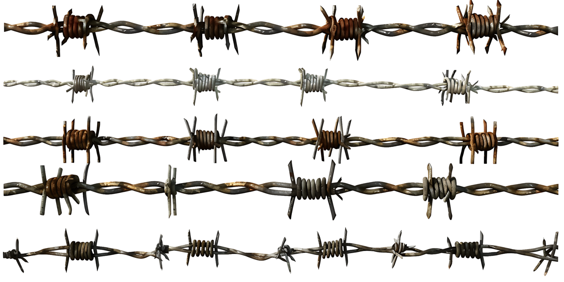 transparent Background Barbed Wire Cutout png