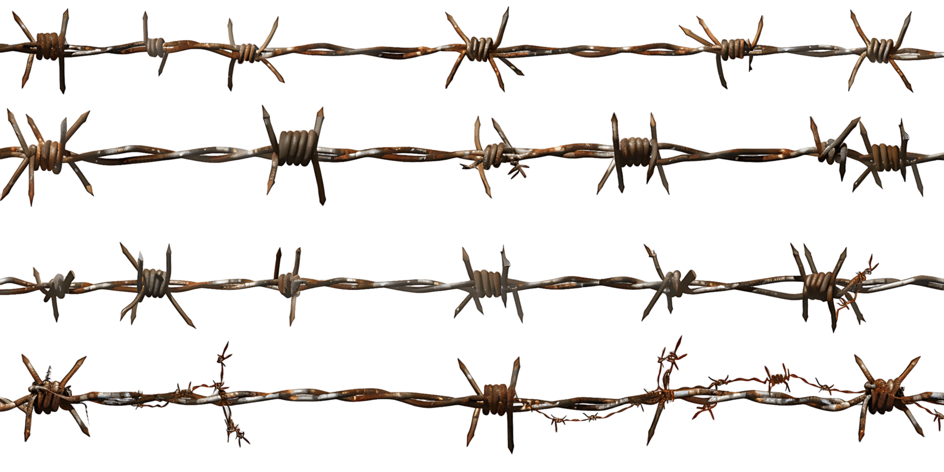 transparent Background with Isolated Barbed Wire png