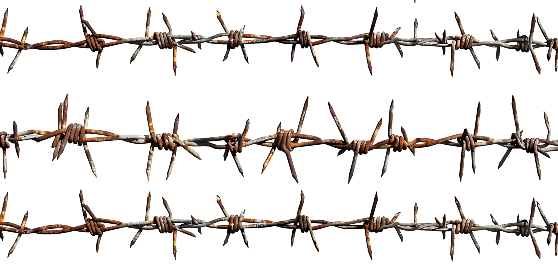 Barbed Wire Border on transparent Cutout png